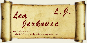Lea Jerković vizit kartica